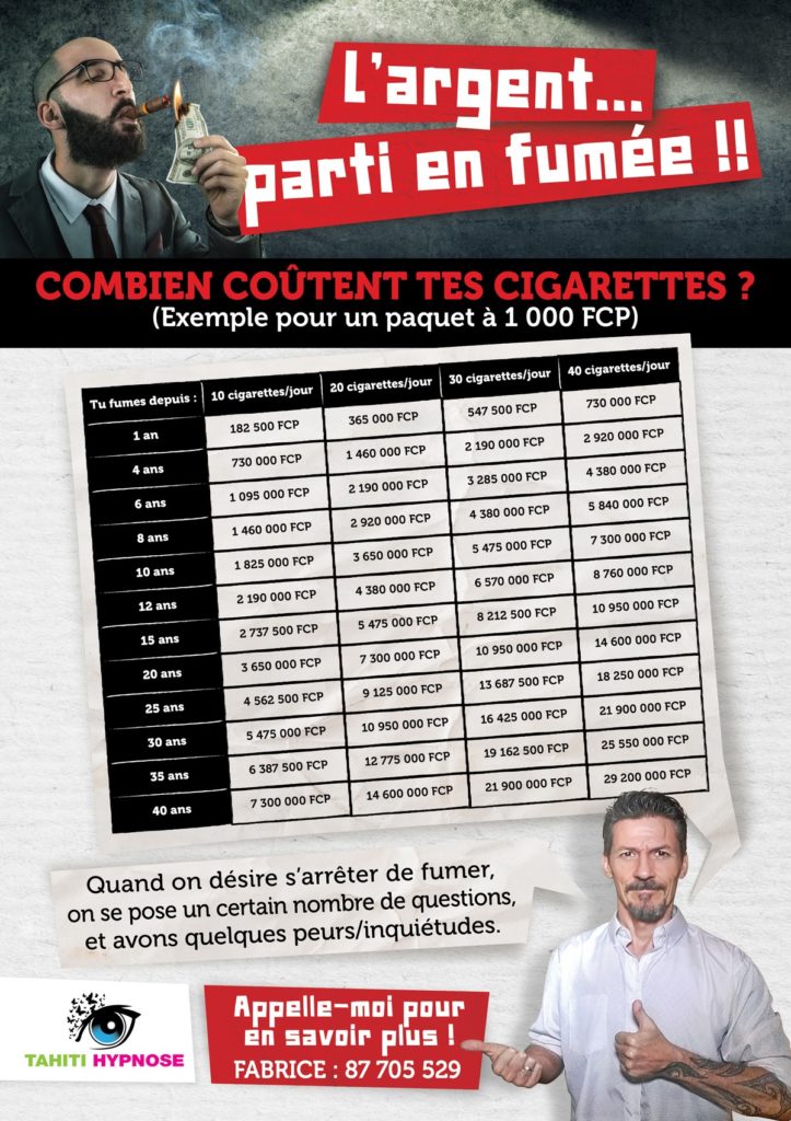 L'argent parti en fumme à Tahiti